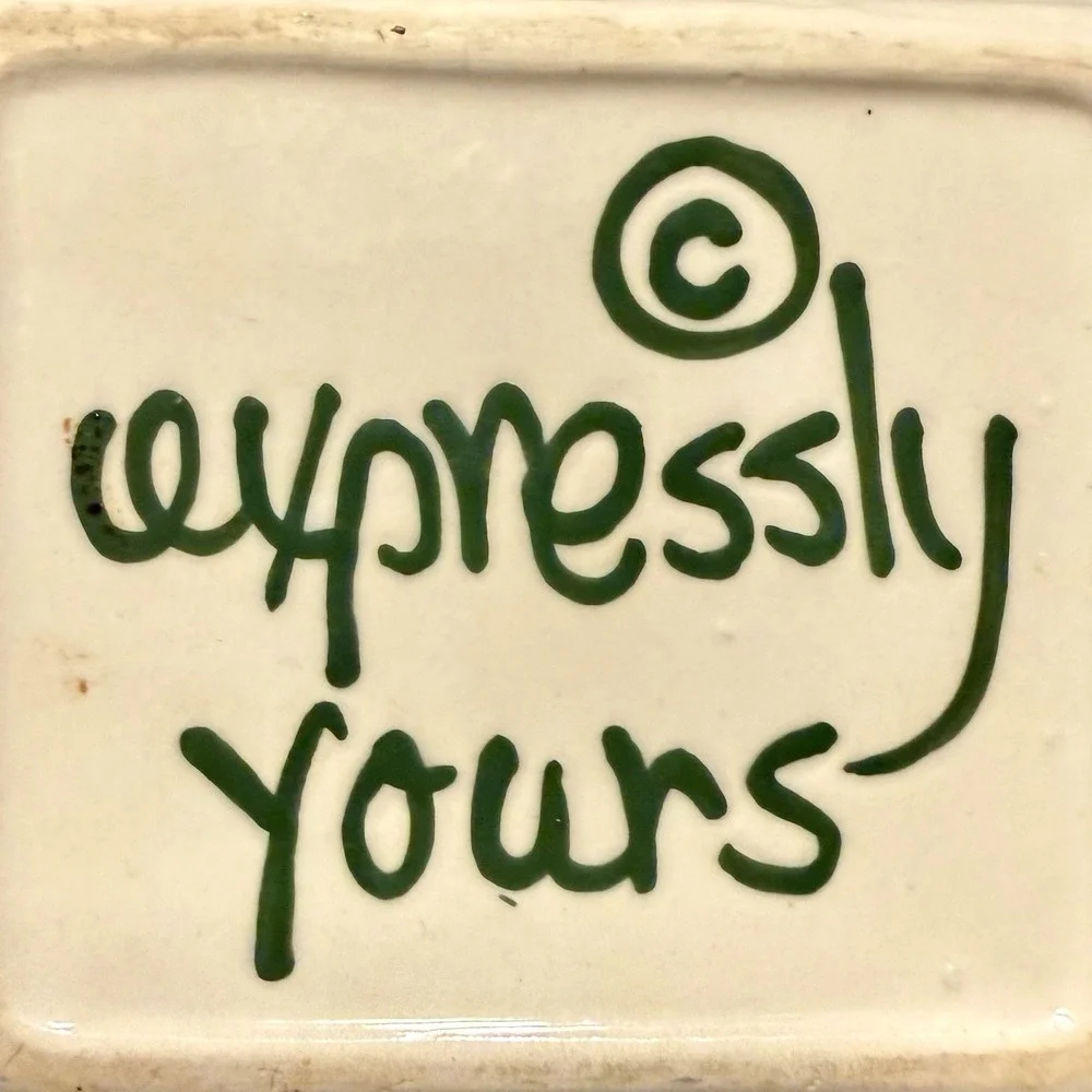 VTG 2000 Y2K Expressly Yours Snowman Christmas Holiday Pitcher &‎ Heart Plate